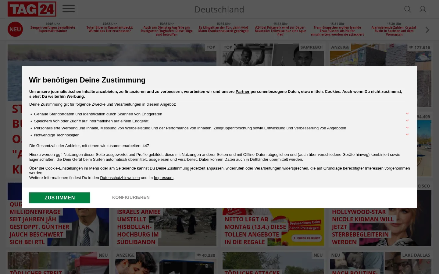Screenshot https://tag24.de/