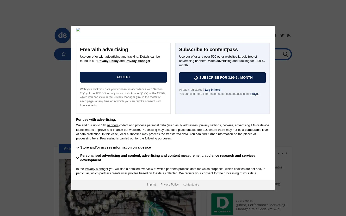 Screenshot https://deutsche-startups.de/