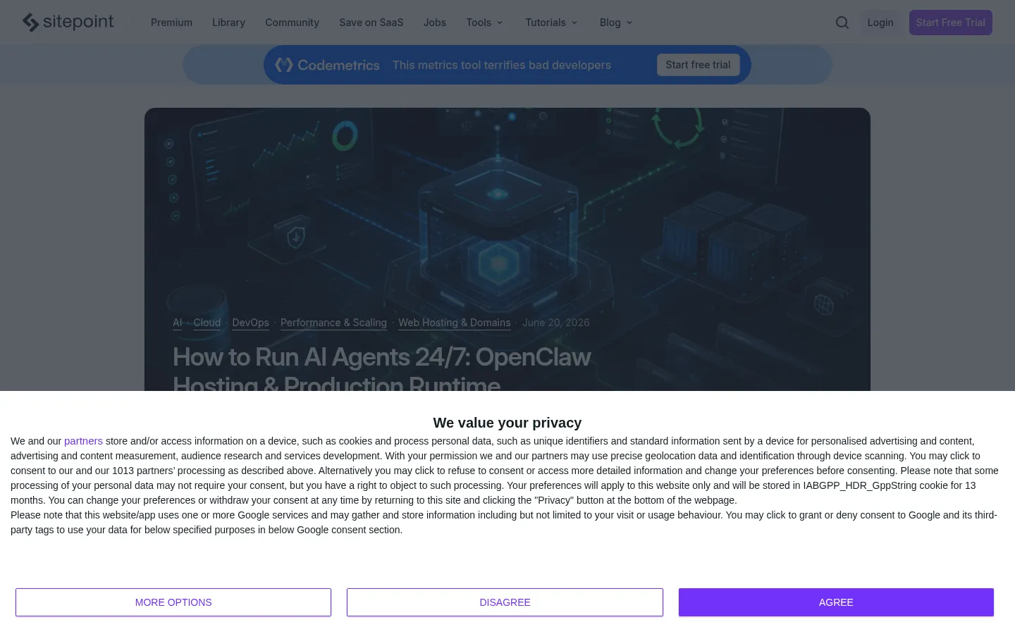 Screenshot https://www.sitepoint.com/