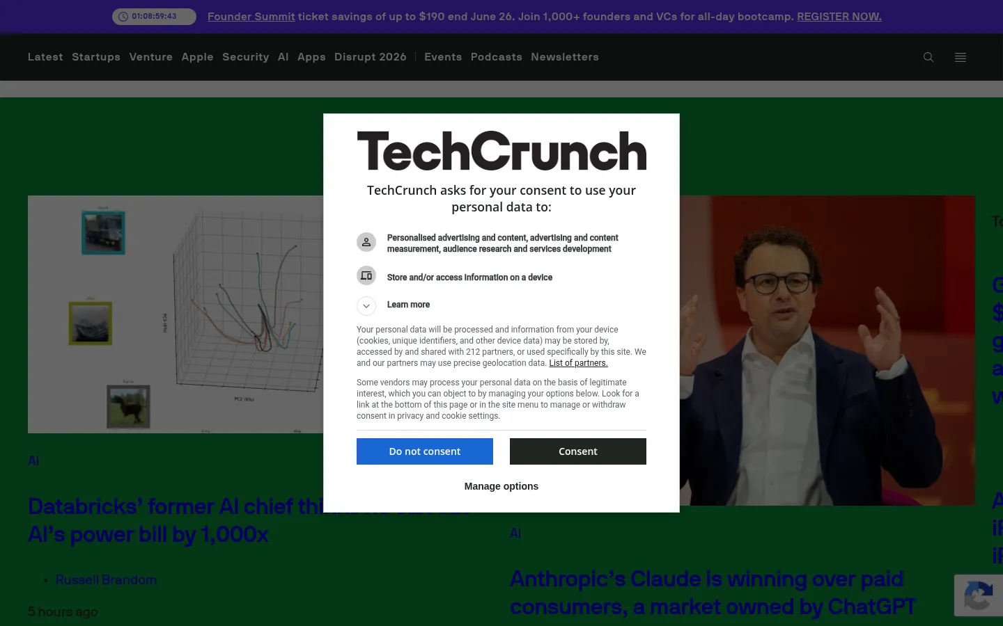 Screenshot https://techcrunch.com/