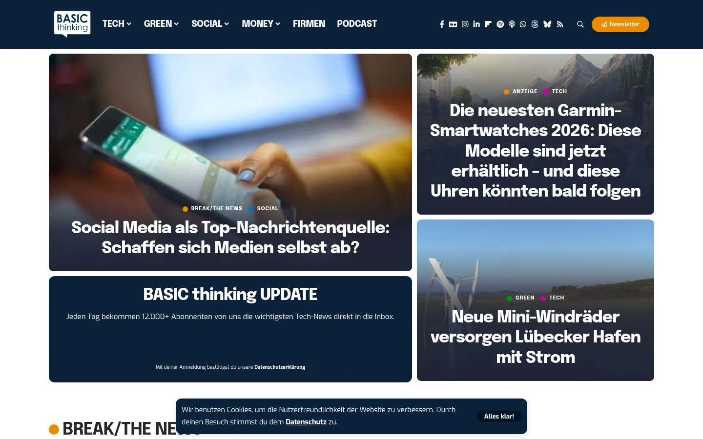 Screenshot https://mobilegeeks.de/